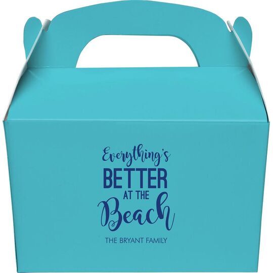 Better at the Beach Gable Favor Boxes